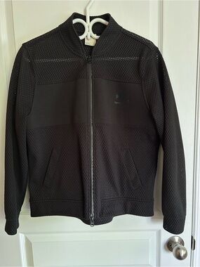 Reebok Black Mesh Panel Zip Jacket